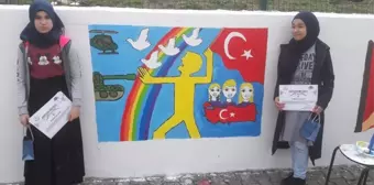 Sinop'ta '15 Temmuz Kahramanları ve Şehitleri' Konulu Resim Yarışması