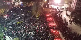 Malatya'da Binlerce Vatandaş Kudüs İçin Yürüdü