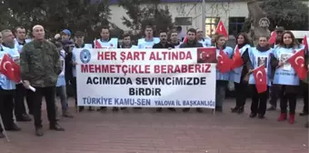 Yalova'daki Kamu-Sen Üyelerinden Zeytin Dalı Harekatı'na Destek