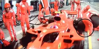 Formula 1'de Raikkonen, Mekanikerin Bacağını Ezdi