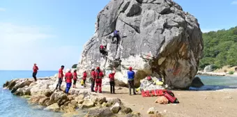 Antalya'da Gerçeğini Aratmayan Kurtarma Tatbikatı