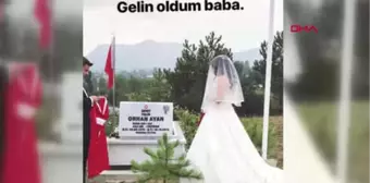 Isparta Özel - Düğün Öncesi Gelinliğiyle Şehit Babasının Mezarında Dua Etti