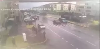 Trafik Kazası Mobese'ye Yansıdı