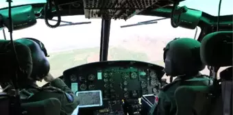 Helikopterle Trafik Denetiminde Araçları Arızalanan Aile ile Yangın Tespit Edildi