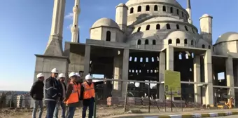 Rektör Acer, 18 Mart İçdaş Ulu Camii İnşaatında İncelemelerde Bulundu