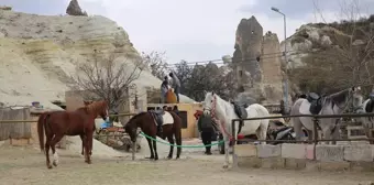 Kapadokya'da Peribacaları Yakınındaki Yapıların Yıkılması