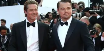 Brad Pitt ve Leonardo Di Caprio, Cannes Film Festivaline Son Halleriyle Damga Vurdu