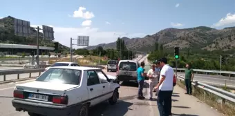 Amasya'da trafik kazası: 2 yaralı