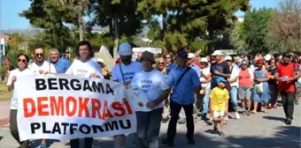 Dikili'de doğa için miting yapıldı