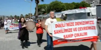 İzmir dikili'de doğa için miting yapıldı