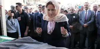 Akşener kazada ölen il başkanının cenaze törenine katıldı