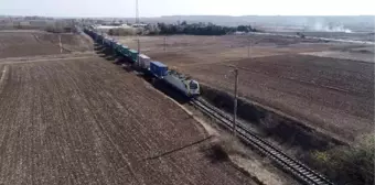 Çin'den Avrupa'ya giden ilk yük treni Kapıkule'de (2)