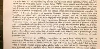 Mürsel Küçükal'ın emniyetteki ifadesi ortaya çıktı