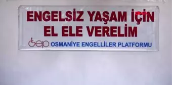 Osmaniye tekerlekli sandalyede engellilerle basketbol oynadılar