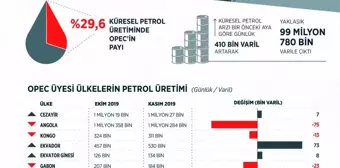 OPEC'in ham petrol üretimi kasımda azaldı