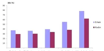 TÜİK-Yıllık ortalama brüt kazanç 2018'de 49 bin 1 lira oldu