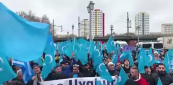 Çin'in Uygurlara yönelik baskı politikaları binlerce kişinin katılımıyla protesto edildi