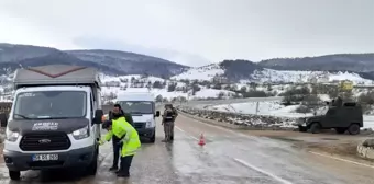 Ordu'da kış lastiği denetimi