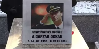 Şehit Emniyet Müdürü Gaffar Okkan mezarı başında anıldı