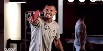 Lovren ve Salah Masa Tenisinde Karşı Karşıya Geldi