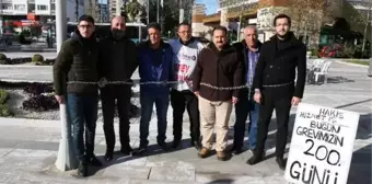 Antalya'da belediye önündeki grevde 200'üncü gün; açlık grevine de başladılar