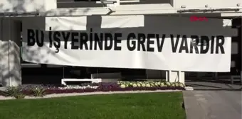 Antalya'da belediye önündeki grevde 200'üncü gün; açlık grevine de başladılar