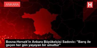 Bosna-Hersek'in Ankara Büyükelçisi Sadovic: 'Barış ile geçen her gün yaşayan bir umuttur'