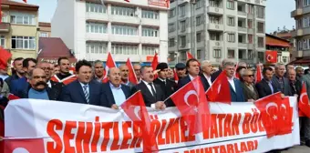 Havza şehitler için yürüdü