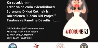 Kızı çocukları için 'Gün bizi' başlıklı panel yapılacak