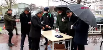 ERZİNCAN Kaymakam Baştürk'ün cenazesinde maskeli tedbir