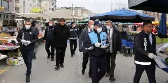 Atakum'da pazarda salgın önlemi