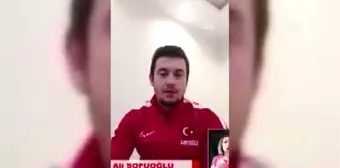 Milli karatecilerden işitme engelli sporculara videolu destek