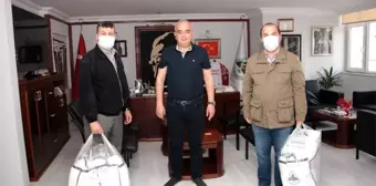 Gurbetçi iş insanları Devrek'e 20 bin adet maske yardımında bulunuldu