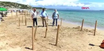 ÇANAKKALE Kaymakam, Ayazma plajındaki hazırlıkları inceledi