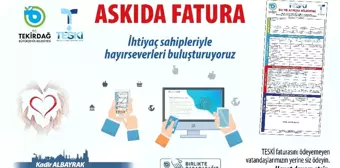 Tekirdağ'da 1 ayda 42 bin TL'lik bin 23 adet askıdan fatura ödendi