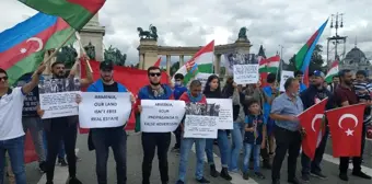 Budapeşte'de Ermenistan'ın saldırıları protesto edildi