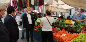 Üsküdar Belediye Başkanı Türkmen maske takana ayrıcalık istedi esnaf kabul etti