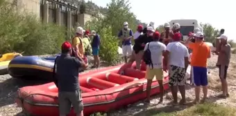 Göksu Irmağı'nda rafting keyfi