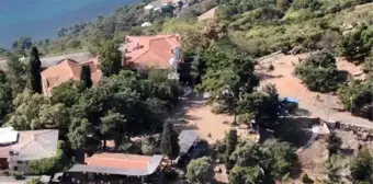 Son dakika haberi: (Havadan  fotoğraflarla)  Büyükada'daki Aya Yorgi Kilisesi'ne tırmanışa koronavirüs engeli