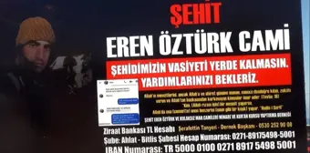 Hayırsever iş adamı Peker, şehidin cami vasiyetine sahip çıktı