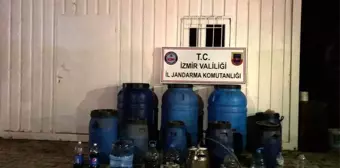 İzmir'de bin 35 litre sahte içki ele geçirildi