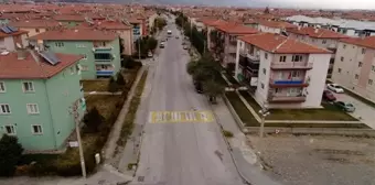 Erzincan'da kaldırım çalışması