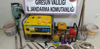 Son dakika... Giresun'da izinsiz kazıya suçüstü