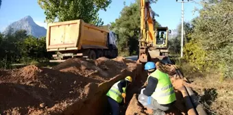 Konyaaltı'nda dört mahalleye ana şebeke hattı