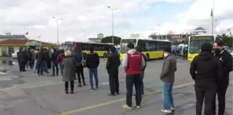 Toplu ulaşımda HES kodu kuyrukları havadan fotoğraflandı