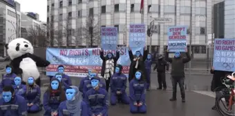 Çin'in Uygurlara yönelik baskı politikaları protesto edildi