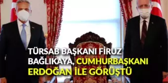 TÜRSAB Başkanı Firuz Bağlıkaya, Cumhurbaşkanı Erdoğan ile görüştü