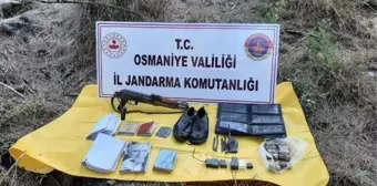 Osmaniye'de PKK sığınağında silah, mühimmat ve örgütsel doküman ele geçti