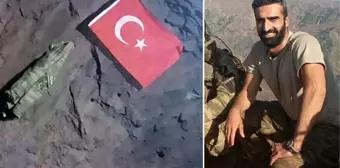 Gara'da şehit düşen Yüzbaşı Burak Coşkun, PKK elebaşı Karayılan'ın mağarasına Türk bayrağı asmış