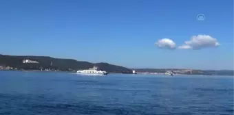 ÇANAKKALE - Çanakkale Boğazı transit gemi trafiğine tek yönlü kapatıldı